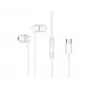 Laidinė ausinė su mikrofonu CONCEPTRONIC BRENDAN03W – USB-C, 20–20000 Hz, 1,2 m laidas, balta