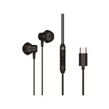 Laidinės ausinės į ausį CONCEPTRONIC BRENDAN04B – USB-C, 20–20000 Hz, 1,2 m laidas, 14 g, juodos