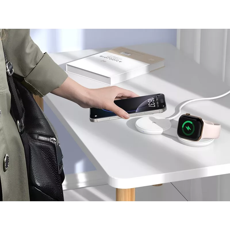 Conceptronic GORGON04W 2-in-1 sulankstomas magnetinis Qi2 25W belaidis įkroviklis