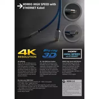 HDMI laidas S/CONN 1,0 m