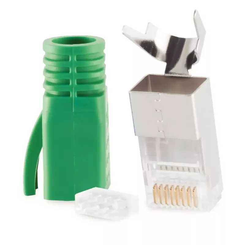 RJ-45 kištukinis jungtis ShiverPeaks 72067-G žalia
