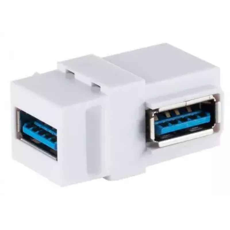Keystone modulis ShiverPeaks S/CONN 08-10042 Kampinis USB A Baltas