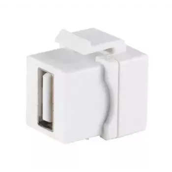 Keystone modulis ShiverPeaks 08-10044 plokščias baltas USB A
