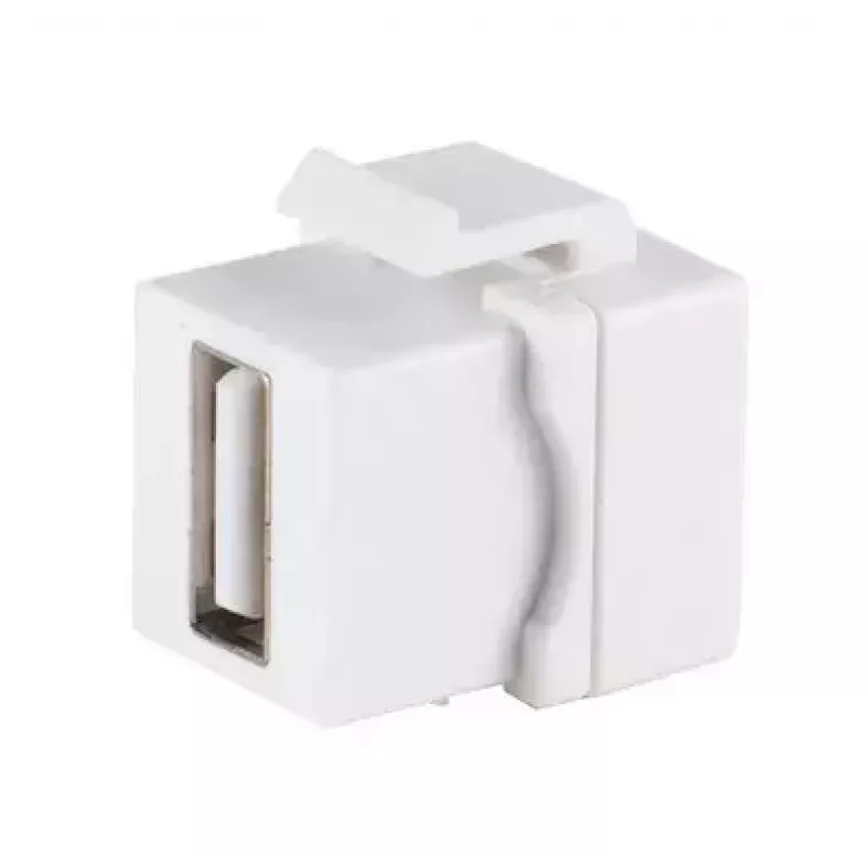 Keystone modulis ShiverPeaks 08-10044 plokščias baltas USB A