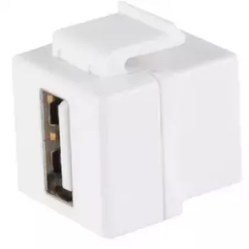 Keystone modulis ShiverPeaks 08-10044 plokščias baltas USB A