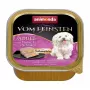 Šlapias šunų maistas animonda Vom Feinsten Gourmet Core – Vištiena, Kiaušinis ir Kumpis, 150 g padėklas, be grūdų, suaugusiems mažų veislių šunims (5–10 kg)