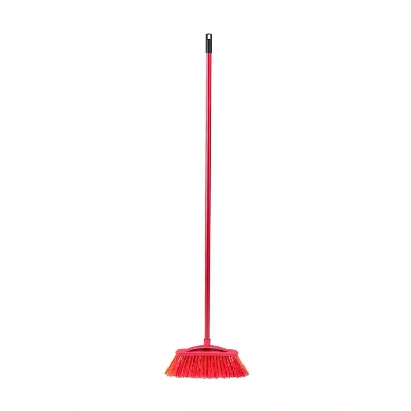 Lauko šluota VILEDA 128763, kieti šeriai, technopolimeras, raudona