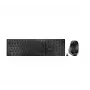 CHERRY DW 9500 SLIM belaidis klaviatūros ir pelės rinkinys, RF + Bluetooth, AZERTY prancūziškas išdėstymas, juoda/pilka