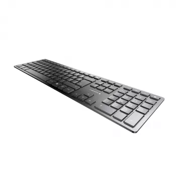 Belaidė klaviatūra Cherry KW 9100 SLIM RF + Bluetooth QWERTY JK-9100GB-2 juoda 108 klavišų 1,2 m laidas