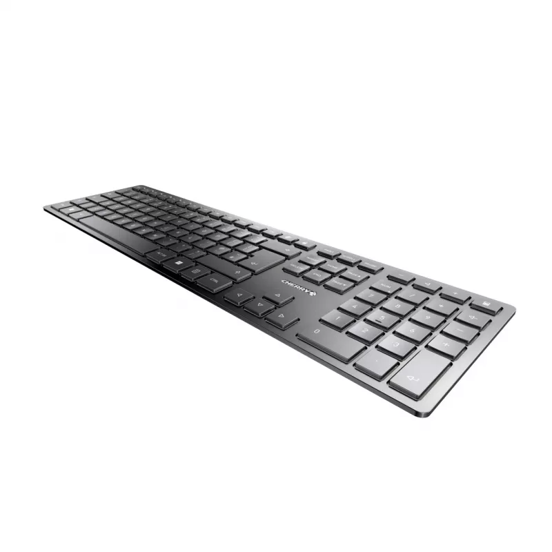 Belaidė klaviatūra Cherry KW 9100 SLIM RF + Bluetooth QWERTY JK-9100GB-2 juoda 108 klavišų 1,2 m laidas