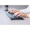 Belaidė klaviatūra Cherry KW 9100 SLIM RF + Bluetooth QWERTY JK-9100GB-2 juoda 108 klavišų 1,2 m laidas