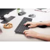Belaidė klaviatūra Cherry KW 9100 SLIM RF + Bluetooth QWERTY JK-9100GB-2 juoda 108 klavišų 1,2 m laidas