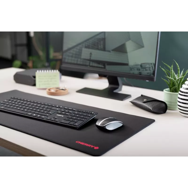 Belaidė klaviatūra Cherry KW 9100 SLIM RF + Bluetooth QWERTY JK-9100GB-2 juoda 108 klavišų 1,2 m laidas