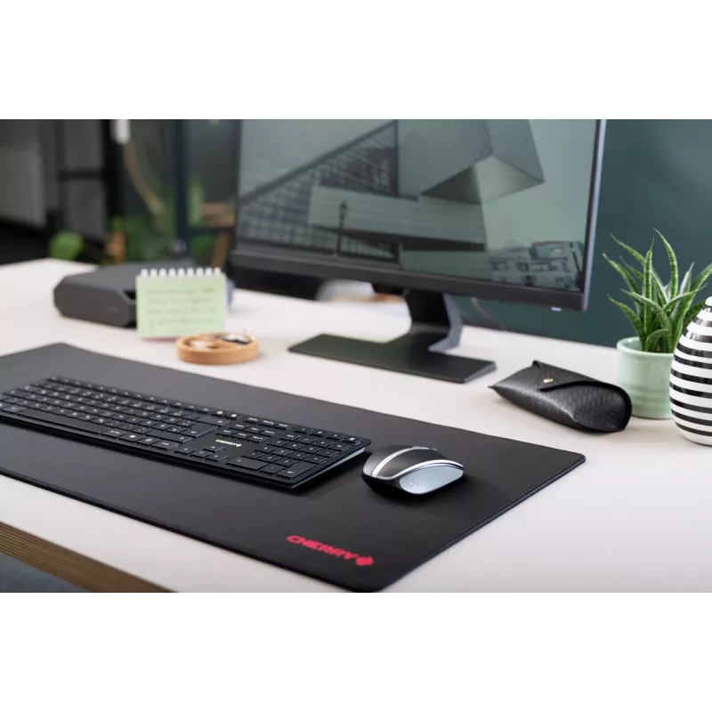 Belaidė klaviatūra Cherry KW 9100 SLIM RF + Bluetooth QWERTY JK-9100GB-2 juoda 108 klavišų 1,2 m laidas