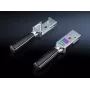 Durų rankena Rittal SM 2415.500 – juoda/sidabrinė, suderinama su TS ir SE spin tomis, pakuotė po 2 vnt.