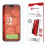 Displex Screen Protector + Dėklas Apple iPhone 16 Plus, Ekrano apsauginis stiklas su Eco montavimo rėmeliu, atsparus įbrėžimams