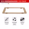 Displex Screen Protector + Dėklas Apple iPhone 16 Plus, Ekrano apsauginis stiklas su Eco montavimo rėmeliu, atsparus įbrėžimams