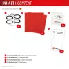 Displex Full Cover Camera Lens Glass iPhone 15/15 Plus, 10H, pilnas fotoaparato apsauginis stiklas, greitas montavimas, 2 vnt. pakuotė