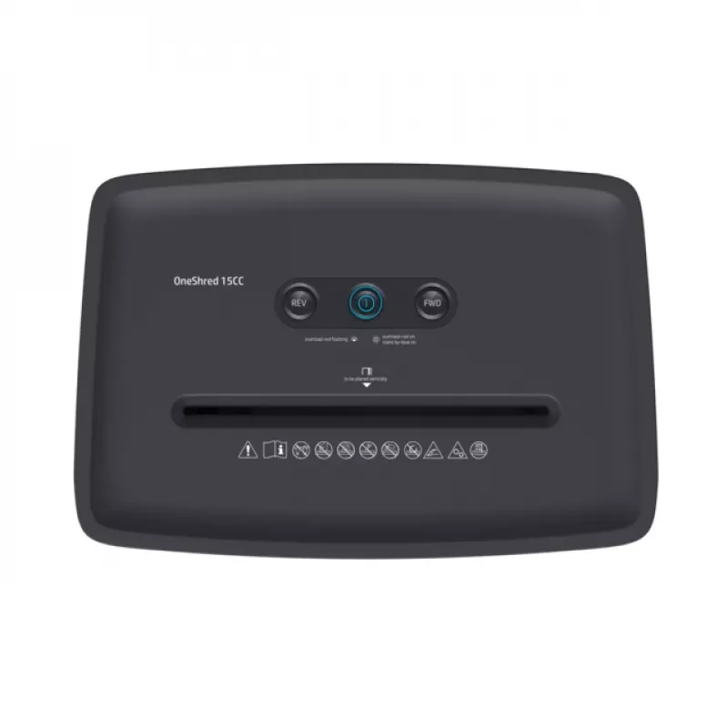 Popieriaus smulkintuvas HP OneShred 15CC, dalelių pjovimas, 65 dB, 22 cm, baltas