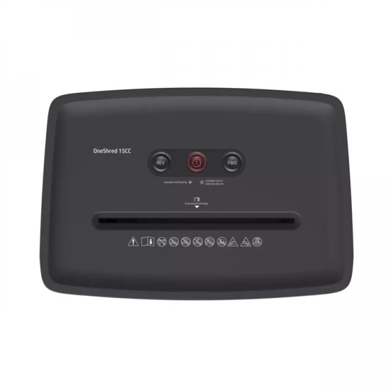 Popieriaus smulkintuvas HP OneShred 15CC, dalelių pjovimas, 65 dB, 22 cm, baltas