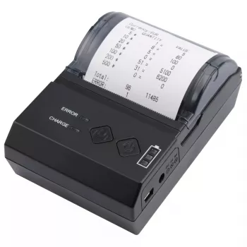 Etikečių spausdintuvas Olympia NCP 58 Black, belaidis, baterijinis, 200 x 200 DPI, 7,4 V LiPo, 114 × 80 × 50 mm
