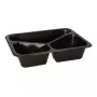 Papstar 96554 Vienkartinis maisto laikymo indas juodas PET 227x178x45 mm