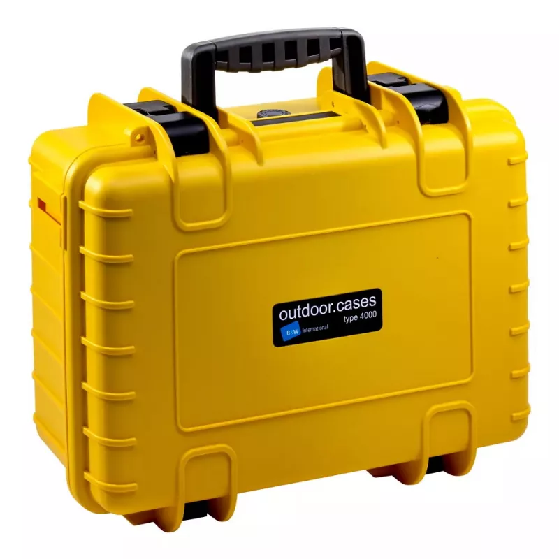 B&W Cases Type 4000 Yellow tvirtas dėklas įrangai