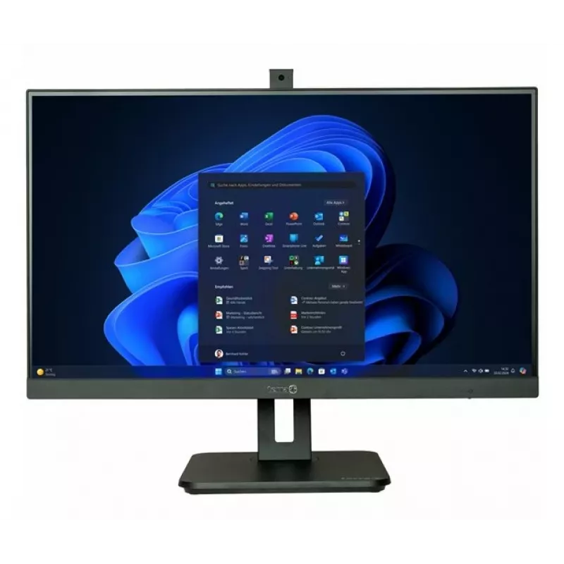 TERRA 1000035 All-in-One darbo stotis 27 colių Full HD, Intel Core i5-14500, 16 GB DDR5, 1 TB SSD, Windows 11 Pro, Wi-Fi 6, juoda