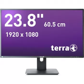 TERRA 3030250 monitor kompiuterinis 60.5 cm (23.8 colio) 1920 x 1080 pikselių Full HD LED juodas
