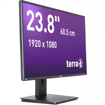 TERRA 3030250 monitor kompiuterinis 60.5 cm (23.8 colio) 1920 x 1080 pikselių Full HD LED juodas