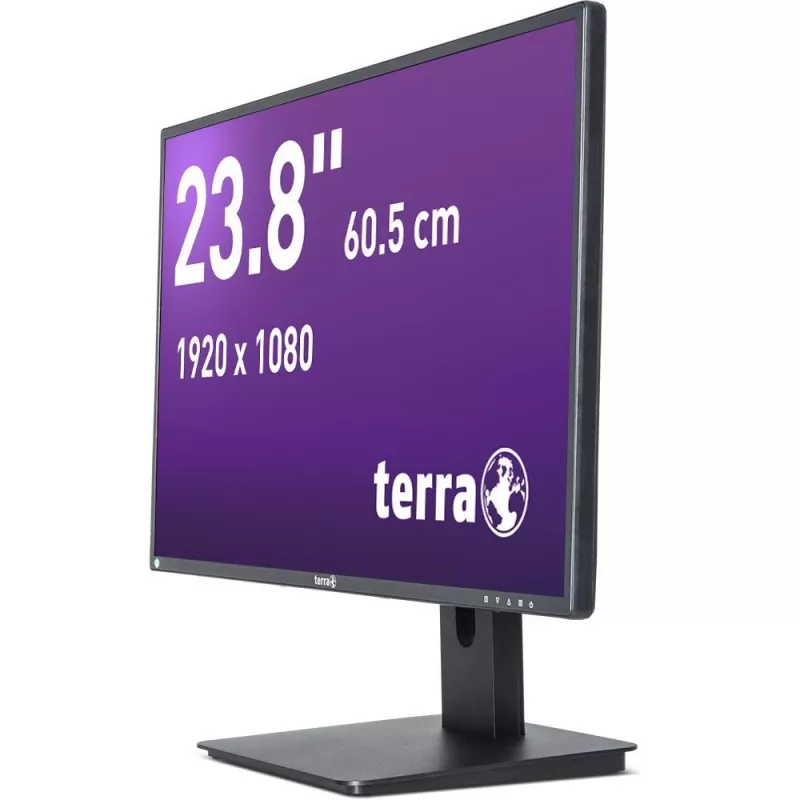 TERRA 3030250 monitor kompiuterinis 60.5 cm (23.8 colio) 1920 x 1080 pikselių Full HD LED juodas