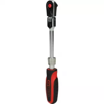 KS Tools 914.1420 1/4" SlimPOWER teleskopinė perjungiama terkšlė, 72 dantukai