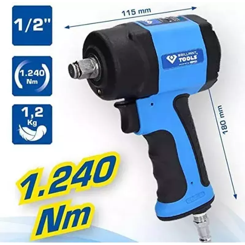 Poveikinis suktuvas Brilliant Tools BT160400 710 N⋅m 1.2 kg