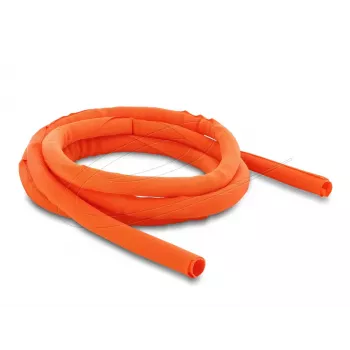Savaime užsifiksuojantis kabelių apsauginis gofras DELOCK 2 m × 16 mm oranžinis