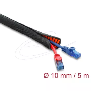 Apsauginė kabelių įvorė savaime užsidaranti dvisluoksnė 5 m x 10 mm DELOCK 19020