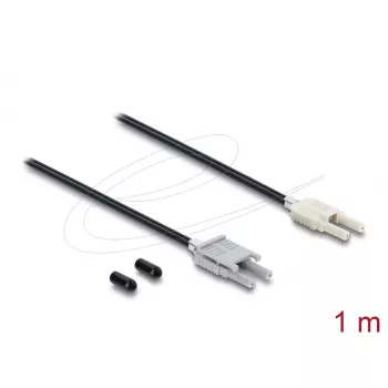 Skaidulinės optikos adapterio laidas DELOCK 91027 daugiamodis 100 cm juodas/pilka, 1 vnt.