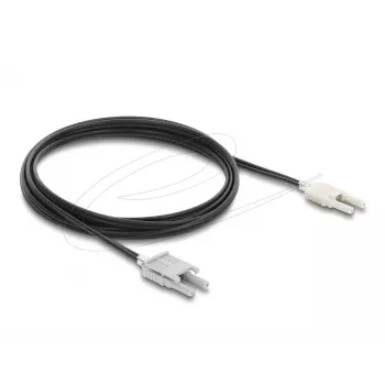 Skaidulinės optikos adapterio kabelis DELOCK 91030, daugiamodis POF, 3 m, juodas/pilkas