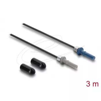 Skaidulinio optinio adapterio kabelis DELOCK 91035 daugiamodis 3 m, juoda/pilka/mėlyna, 1 vnt.