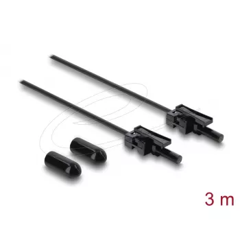 DELOCK optinis pluoštas POF plastikinis kabelis HFBR 4532-4532Z simpleksas ST į ST 3 m
