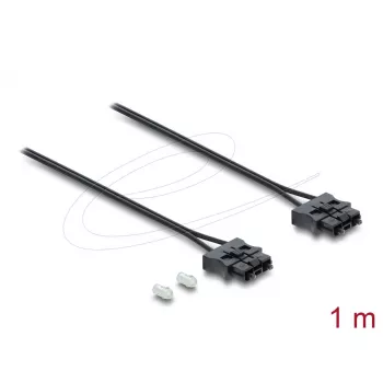 Skaidulinis optinis jungiamasis kabelis DELOCK 91045 POF plastikas ST į ST 1 m juodas