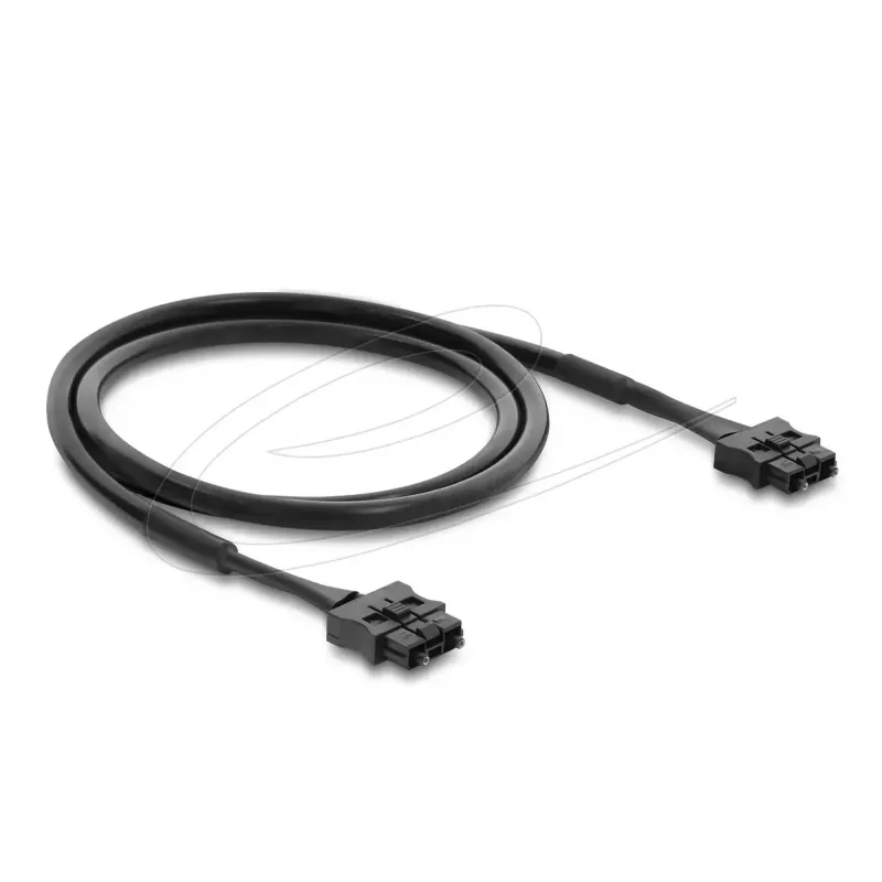 DELOCK ST–ST POF plastikinis optinis šuolis 1 m, juodas