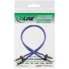 InLine Premium RCA garso kabelis 2x RCA kištukas / kištukas, auksuotas, 1 m