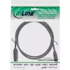 InLine FireWire 400 į 800 1394b laidas 4/9 kištukas vyriškas 1,8 m juodas