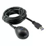 InLine USB 3.2 Gen.1 ilginimo laidas USB A (kištukas) / 2x USB A (lizdai) + stovas, juodas, 2 m
