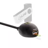 InLine USB 3.2 Gen.1 ilginimo laidas USB A (kištukas) / 2x USB A (lizdai) + stovas, juodas, 2 m