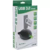 InLine USB 3.2 Gen.1 ilginimo laidas USB A (kištukas) / 2x USB A (lizdai) + stovas, juodas, 2 m