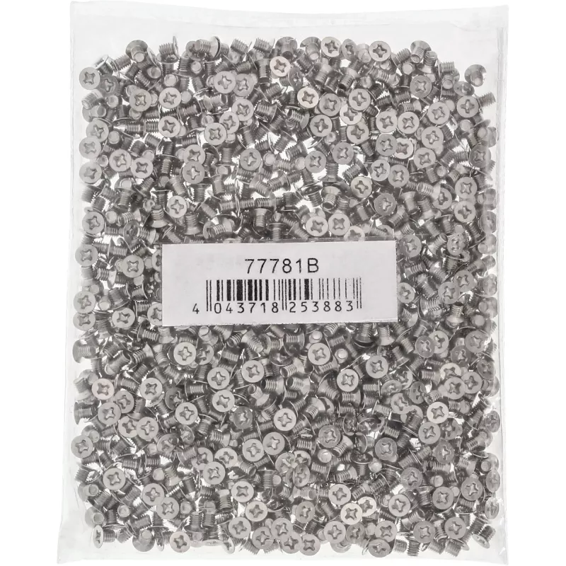 InLine varžtas 3,5 colio HDD/SSD, 3 mm, plokščia galvutė, sidabrinis, 1000 vnt. pakuotė