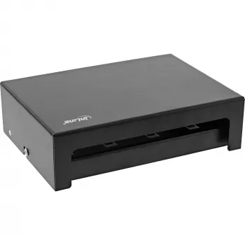 InLine Desktop Consolidation Point Box 8x Keystone RJ45, metalinis, juodas RAL9005