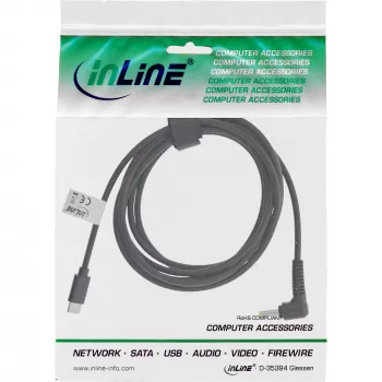 InLine USB-C į BenQ/ASUS nešiojamojo kompiuterio įkrovimo laidas (apvalus/mažas), 2 m