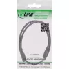 InLine DC prailginimo laidas, DC kištukas/lizdas 5,5x2,5 mm, AWG 18, juodas 0,5 m